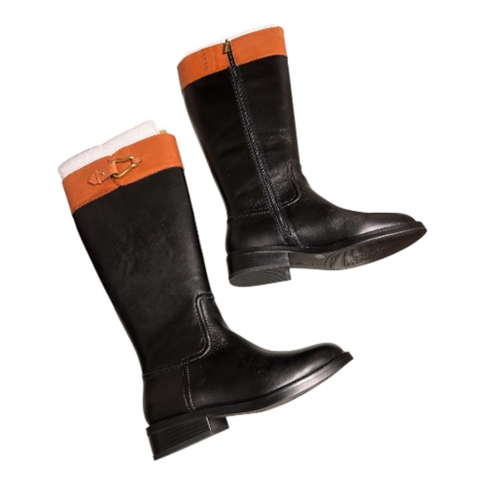 Vince Camuto Wide Calf Leather Riding Boots Andalian Women’s Size 6.5 - Picture 2 of 12